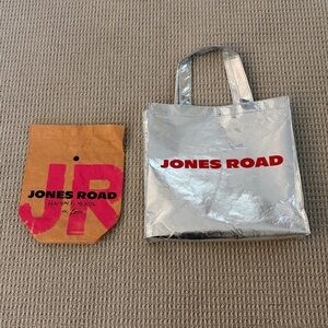 Jones Road Beauty Bags Happy 5 years & Holiday Tote - bags only no products